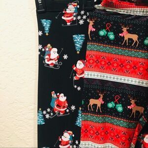 New Bundle of 2 Christmas leggings themed tights xs